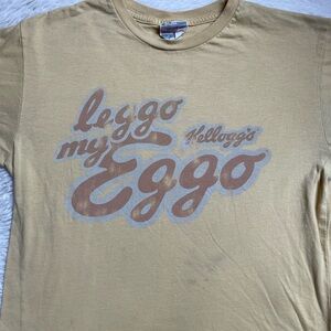 Vintage  Kellogs Leggo my Eggo Mighty Fine Promo short sleeve tee